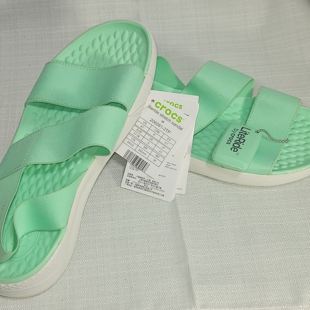 CROCS LiteRide Sandals - Light Green - Picture 5 of 5